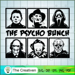 The Psycho Bunch Horror Halloween SVG Cut File for Cricut & Silhouette