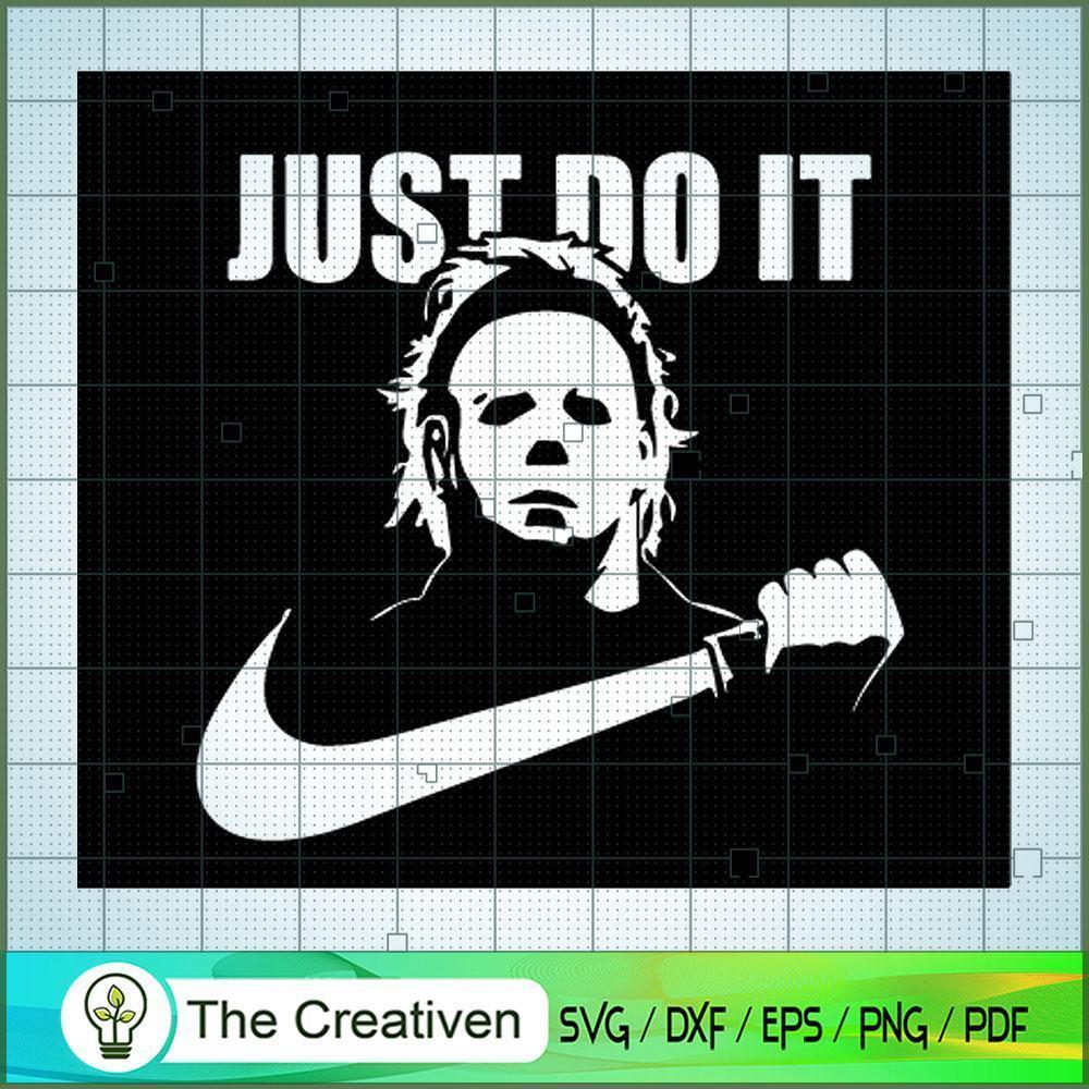 Michael Myers Nike Just Do It SVG Cut File for Cricut Design 26187 1 Michael Myers Nike Just Do It SVG Cut File for Cricut Design 26187