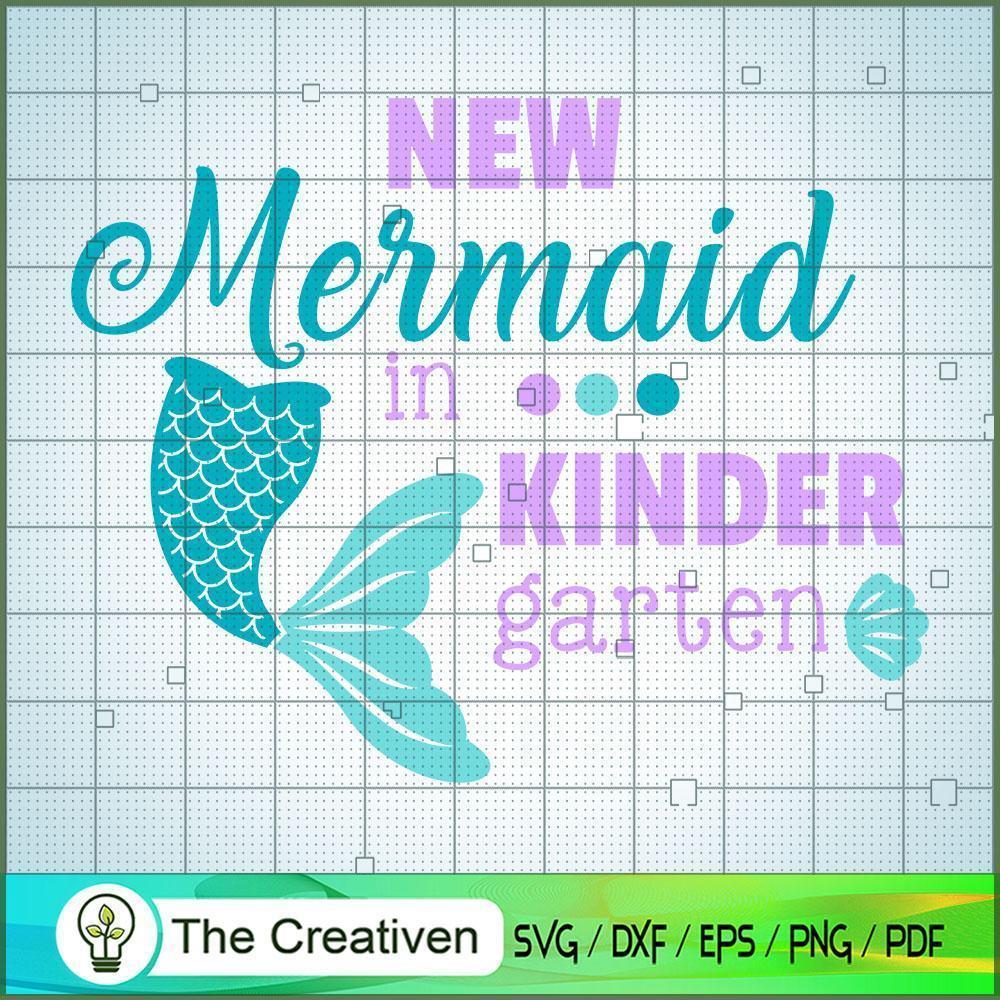 New Mermaid In Kinder Garten SVG Cut File for Cricut & Silhouette 1 New Mermaid In Kinder Garten SVG Cut File for Cricut & Silhouette