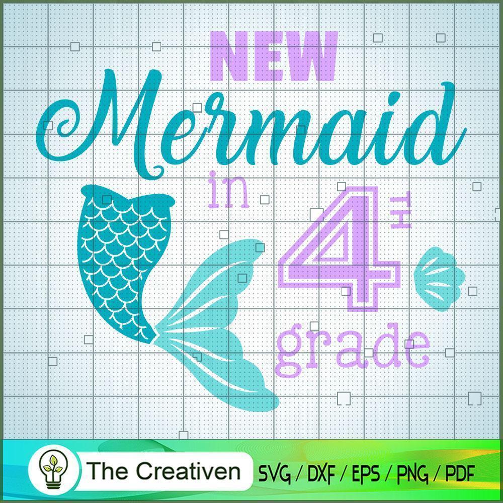 New Mermaid In Four Grade SVG, Disney Princess SVG, Back To School SVG 1 New Mermaid In Four Grade SVG, Disney Princess SVG, Back To School SVG
