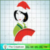 Mulan Color Christmas Hat SVG, Disney Princess SVG, Christmas SVG 2 8 Mulan copy