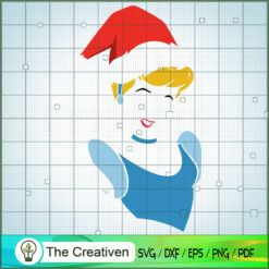 Cinderella Colorful Christmas Hat SVG Cut File for Cricut & Silhouette