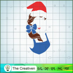 Belle Colorful SVG, Disney Princess SVG, Christmas SVG