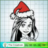 Princess Disney Christmas Hat SVG, Disney Princess SVG, Christmas SVG 3 3 bw copy