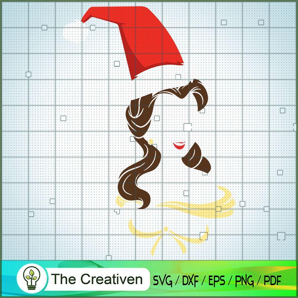 Belle Monogram Christmas Hat SVG, Disney Princess SVG, Christmas SVG 1 Belle Monogram Christmas Hat SVG, Disney Princess SVG, Christmas SVG
