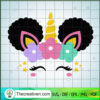 Afro Unicorn SVG, Black. Unicorn SVG, Unicorn Girl SVG