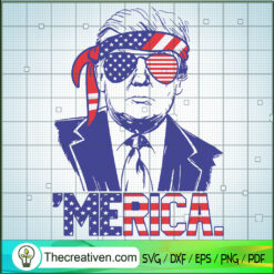 Trump Merica SVG Cut File for Cricut & Silhouette