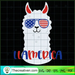 Llamerica SVG, Llama SVG, America SVG