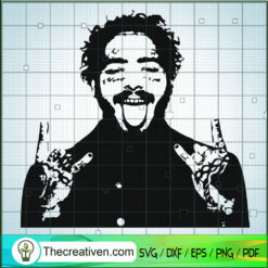 Post Malone SVG, Rapper US SVG, Singer SVG