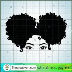 Afro Girl SVG, African American SVG, Black Girls SVG