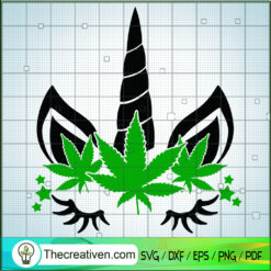 Unicorn Cannabis SVG, Cannabis SVG, Unicorn SVG