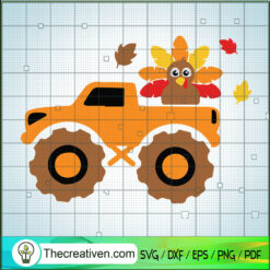 Turkey Truck SVG, Thanksgiving Truck SVG, Thanksgiving Turkey SVG