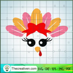 Cute Turkey SVG, Turkey Colorful SVG, Thanksgiving SVG