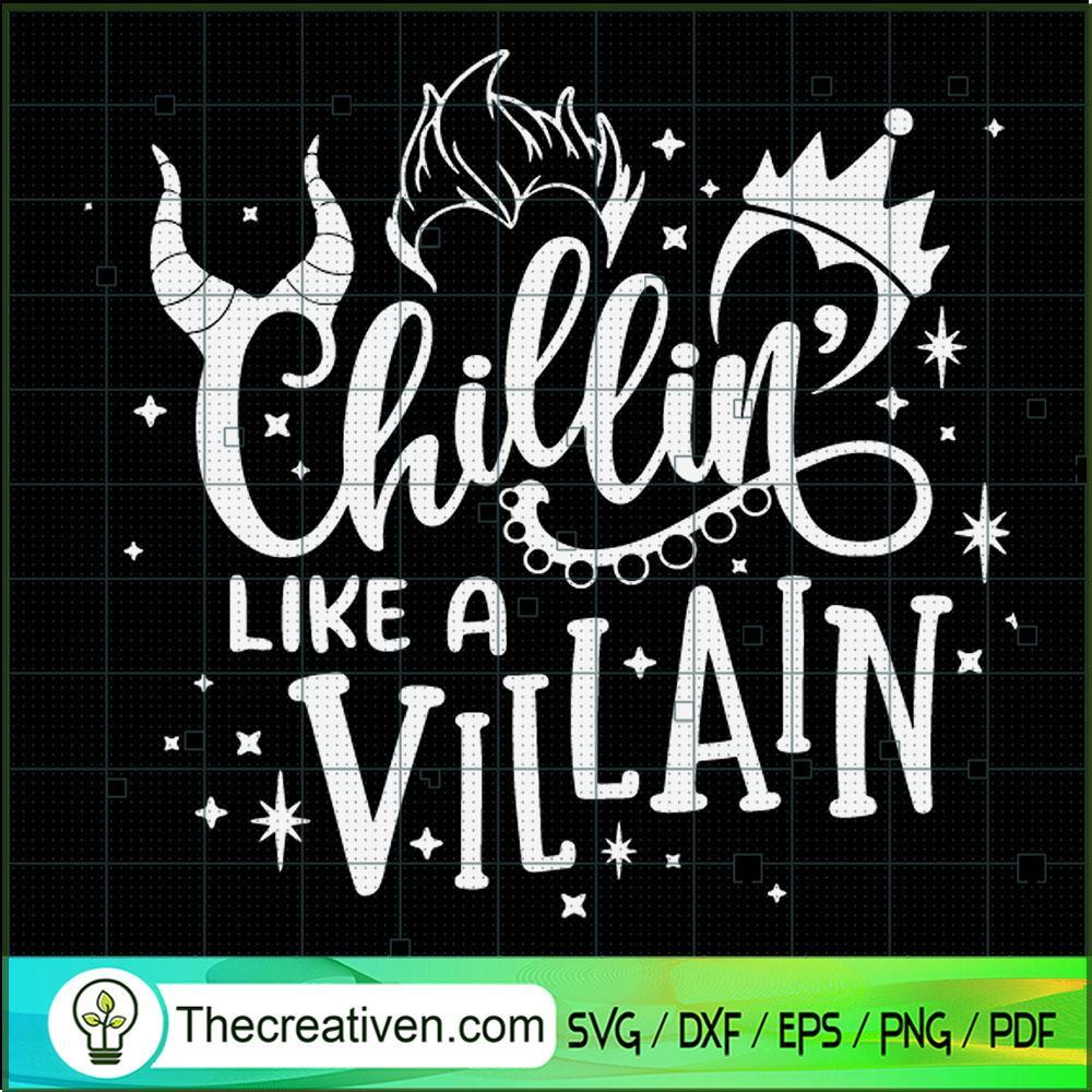 Chillin Like A Villain SVG Cut File for Cricut & Silho Design 48484 1 Chillin Like A Villain SVG Cut File for Cricut & Silho Design 48484