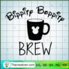 Bippitp Bippitp Brew SVG, Mickey Cups SVG, Walt Disney SVG
