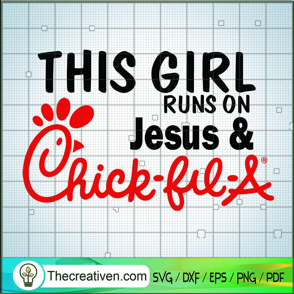 This Is Run On Jesus & Chick Fil SVG, Jesus SVG, Chick Fil SVG 1 This Is Run On Jesus & Chick Fil SVG, Jesus SVG, Chick Fil SVG