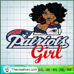 Patriots Girl SVG, Patriots Logo SVG, NFL Team SVG