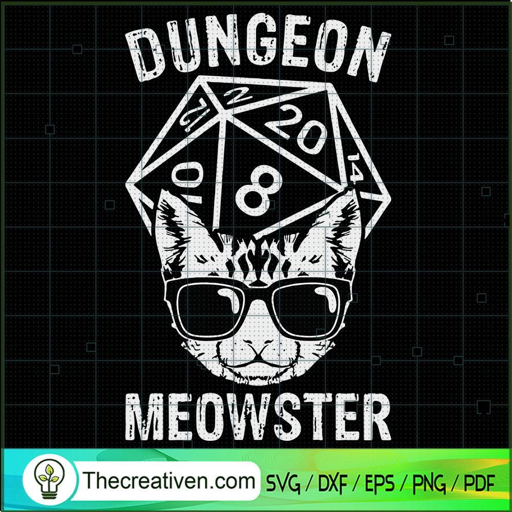 Dungeon Meowster SVG, Cat SVG, Halloween SVG 1 Dungeon Meowster SVG, Cat SVG, Halloween SVG