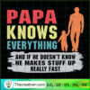 Papa Knows Everything SVG , Father's Day SVG , Dad SVG