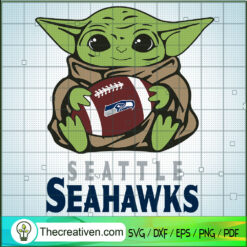 Baby Yoda Seattle Seahawks SVG, Baby Yoda SVG, NFL Team SVG