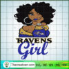 Ravens Girl SVG, Ravens Logo SVG , NFL Team SVG