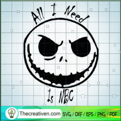 All I Need Is NBC SVG Cut File for Cricut & Silhouette