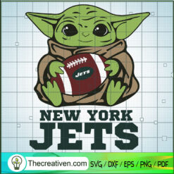 Baby Yoda New York Jets SVG, Baby Yoda SVG, NFL Team SVG