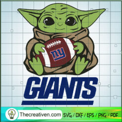 Baby Yoda Giants SVG, Baby Yoda SVG, NFL Team SVG