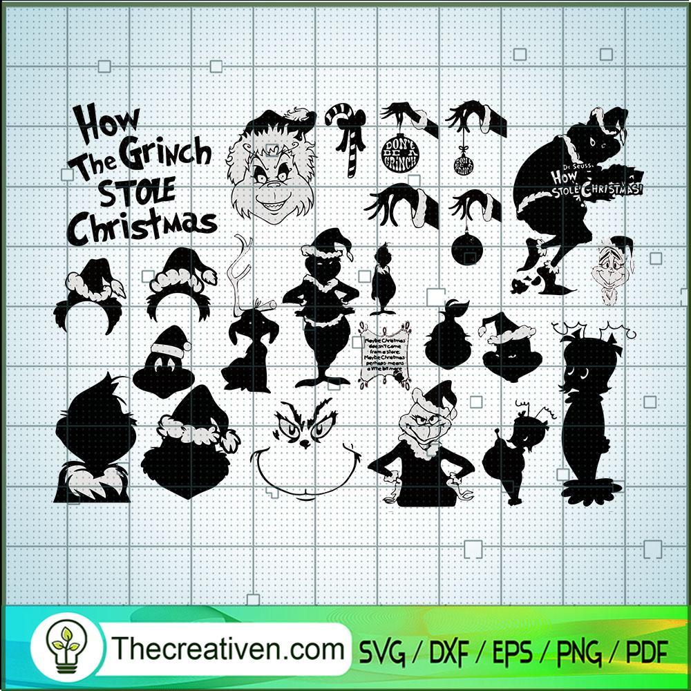 Grinch Black Bundle SVG, Grinch Christmas SVG, Merry Christmas SVG 1 Grinch Black Bundle SVG, Grinch Christmas SVG, Merry Christmas SVG