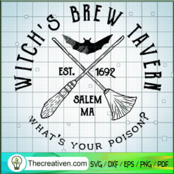 Witch's Brew Tavern SVG, Witches SVG, Halloween SVG