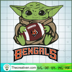 Baby Yoda Bengals SVG, Baby Yoda SVG, NFL Sport SVG