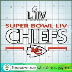 Super Bowl Live Chiefs SVG, Kansas City Logo Team SVG, NFL Sport SVG