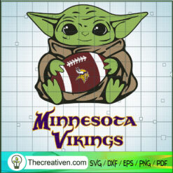 Baby Yoda Minnesota Vikings SVG, Baby Yoda SVG, NFL Sport SVG