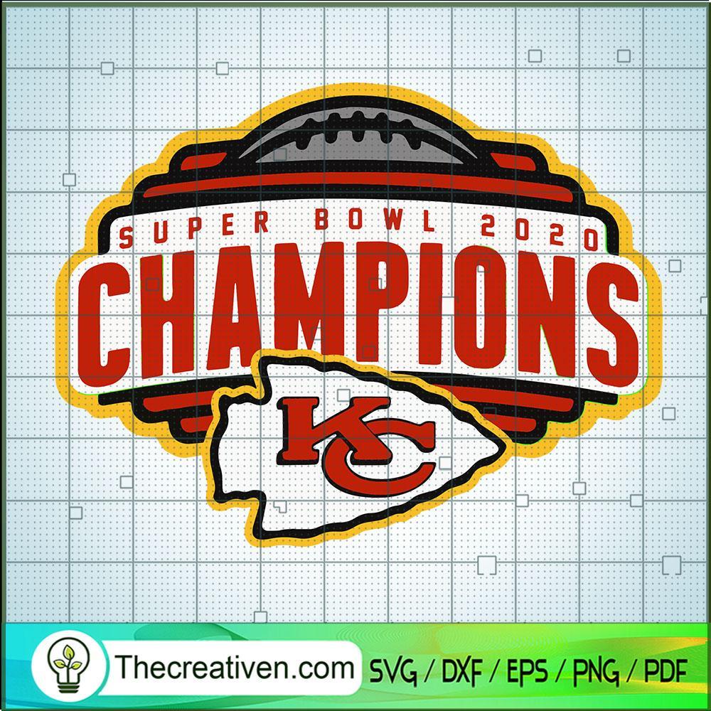 Super Bowl 2020 Champions SVG, Kansas City Team SVG, NFL Sport SVG 1 Super Bowl 2020 Champions SVG, Kansas City Team SVG, NFL Sport SVG