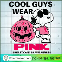 Cool Guys Wear Pink Snoopy SVG Cut File for Cricut & Silhouette