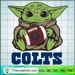 Baby Yoda Colts Roster SVG, Baby Yoda SVG, NFL Sport SVG