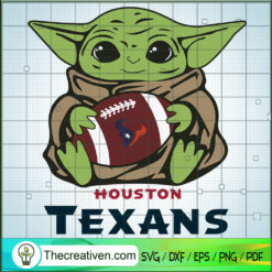 Baby Yoda Houston Texans SVG, Baby Yoda SVG, NFL Sport SVG