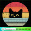 Black Cat Retro SVG, Vintage SVG, Halloween Black Cat SVG