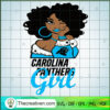 Carolina Panthers Girl SVG, Afro Woman SVG, Black Girl SVG
