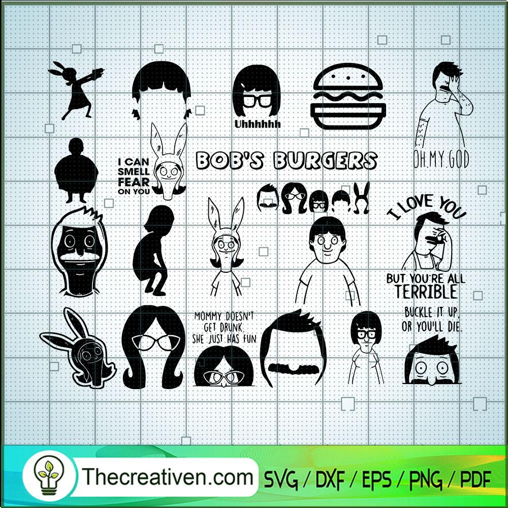Bobs Burgers Bundle SVG, Bob's Burgers SVG, Cartoon SVG 1 Bobs Burgers Bundle SVG, Bob's Burgers SVG, Cartoon SVG