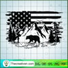 Bear And Mountain SVG, USA Flag SVG, US Mountain SVG 2 63