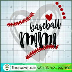 Baseball Mimi SVG, Grunge Baseball SVG, Sports SVG