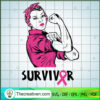 Survivor Cancer SVG, Never Give Up SVG, Motivation SVG