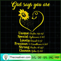 Sunflower Dog God Says You Are SVG, Sunflower SVG, Quotes SVG