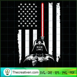 Star Wars Flag American SVG, Star Wars SVG, US Flag SVG