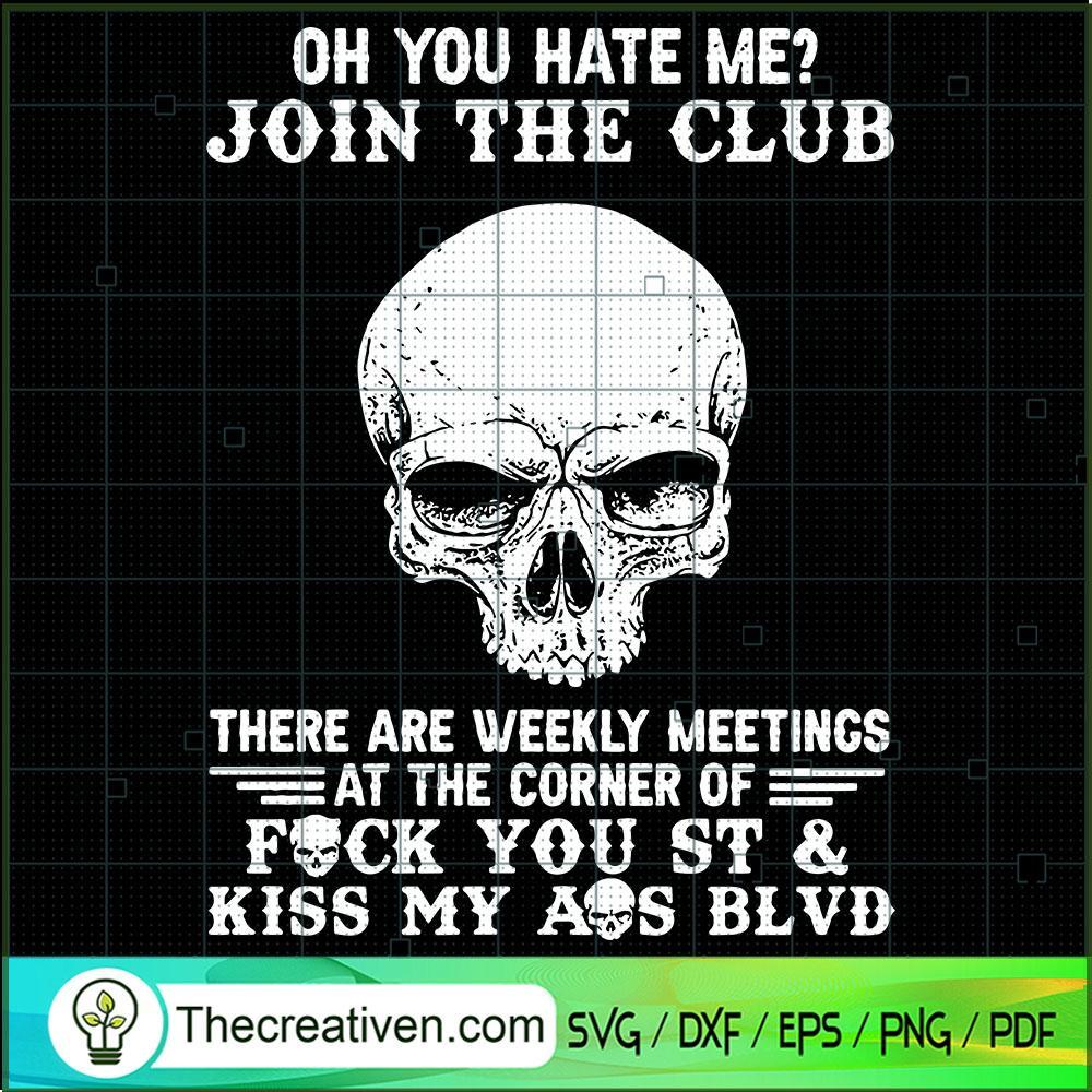 Oh You Hat Me? Join The Club SVG, Skeleton SVG, Halloween SVG 1 Oh You Hat Me? Join The Club SVG, Skeleton SVG, Halloween SVG