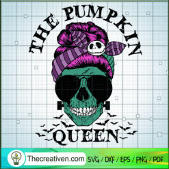 The Pumpkin Queen, Halloween SVG, Skull SVG