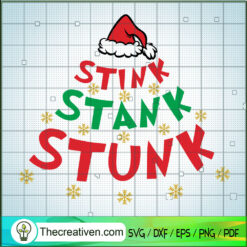 Stink Stank Stunk Pine Tree SVG Cut File for Cricut & Silhouette