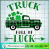 Truck Full Of Luck SVG, St Patrick's Day SVG, Truck SVG