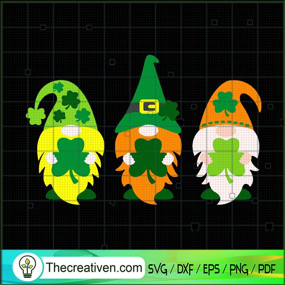 Three Gnomes Holding Lucky Clover SVG, Gnomes SVG, Lucky SVG 1 Three Gnomes Holding Lucky Clover SVG, Gnomes SVG, Lucky SVG